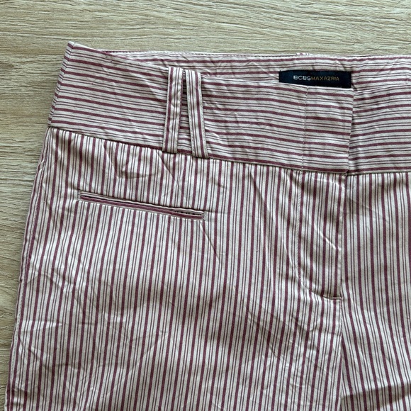 BCBG MaxAzria Vintage Cotton\Rayon Crumple-Effect Wide-Legged Women's Pants - Picture 5 of 7